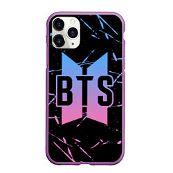 Чехол iPhone 11 Pro матовый BTS: Love Yourself, цвет: 3D-фиолетовый