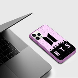 Чехол iPhone 11 Pro матовый BTS Boys, цвет: 3D-фиолетовый — фото 2