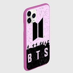 Чехол iPhone 11 Pro матовый BTS Boys, цвет: 3D-фиолетовый — фото 2