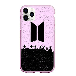 Чехол iPhone 11 Pro матовый Bangtan Boys, цвет: 3D-розовый