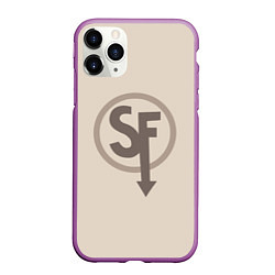 Чехол iPhone 11 Pro матовый SANITYS FALL, цвет: 3D-фиолетовый