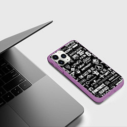 Чехол iPhone 11 Pro матовый Истинный геймер, цвет: 3D-фиолетовый — фото 2