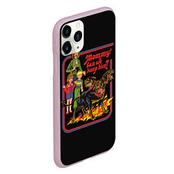 Чехол iPhone 11 Pro матовый Angry pet dog, цвет: 3D-розовый — фото 2