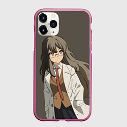 Чехол iPhone 11 Pro матовый Rascal Does Not Dream, цвет: 3D-малиновый