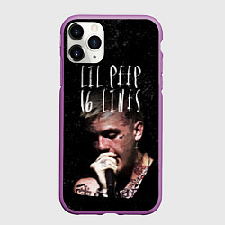 Чехол iPhone 11 Pro матовый Lil Peep: 16 Lines, цвет: 3D-фиолетовый