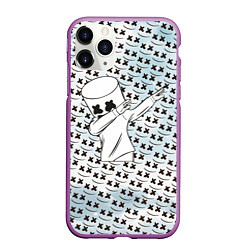 Чехол iPhone 11 Pro матовый Marshmello DAB, цвет: 3D-фиолетовый