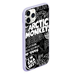 Чехол iPhone 11 Pro матовый Arctic Monkeys: I'm in a Vest, цвет: 3D-светло-сиреневый — фото 2