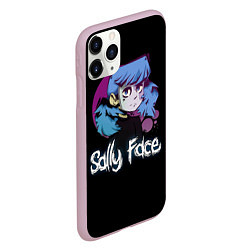 Чехол iPhone 11 Pro матовый Sally Face: Dead Smile, цвет: 3D-розовый — фото 2