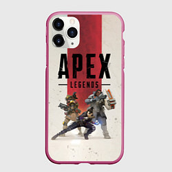 Чехол iPhone 11 Pro матовый Apex Legends, цвет: 3D-малиновый