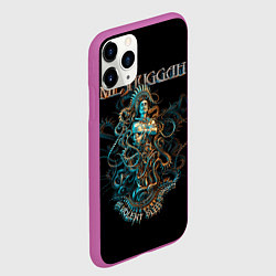 Чехол iPhone 11 Pro матовый Meshuggah: Violent Sleep, цвет: 3D-фиолетовый — фото 2