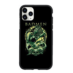 Чехол iPhone 11 Pro матовый Badmen, цвет: 3D-черный