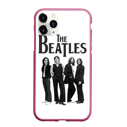 Чехол iPhone 11 Pro матовый The Beatles: White Side, цвет: 3D-малиновый