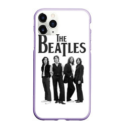 Чехол iPhone 11 Pro матовый The Beatles: White Side, цвет: 3D-светло-сиреневый