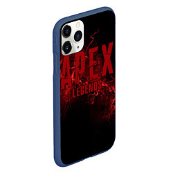 Чехол iPhone 11 Pro матовый Apex Legends: Red Blood, цвет: 3D-тёмно-синий — фото 2