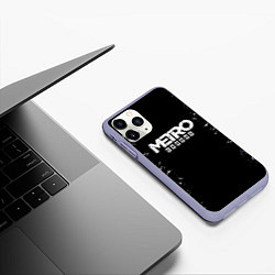 Чехол iPhone 11 Pro матовый METRO EXODUS, цвет: 3D-светло-сиреневый — фото 2