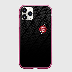 Чехол iPhone 11 Pro матовый HENTAI HEAVEN, цвет: 3D-малиновый