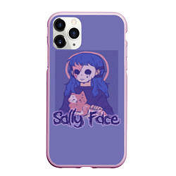 Чехол iPhone 11 Pro матовый Sally Face: Violet Halo, цвет: 3D-розовый