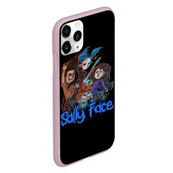 Чехол iPhone 11 Pro матовый Sally Face: Rock Band, цвет: 3D-розовый — фото 2