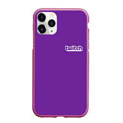 Чехол iPhone 11 Pro матовый Twitch Streamer, цвет: 3D-малиновый