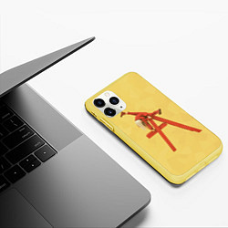 Чехол iPhone 11 Pro матовый Billie Eilish: Album, цвет: 3D-желтый — фото 2