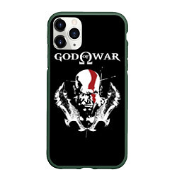 Чехол iPhone 11 Pro матовый God of War: Kratos, цвет: 3D-темно-зеленый