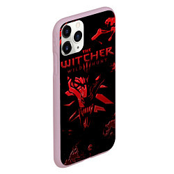 Чехол iPhone 11 Pro матовый The Witcher 3: Wild Hunt, цвет: 3D-розовый — фото 2