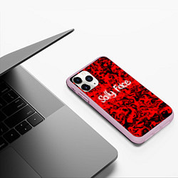 Чехол iPhone 11 Pro матовый Sally Face: Red Bloody, цвет: 3D-розовый — фото 2