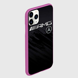 Чехол iPhone 11 Pro матовый Mercedes AMG, цвет: 3D-фиолетовый — фото 2