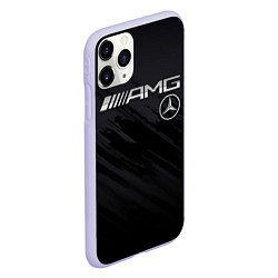 Чехол iPhone 11 Pro матовый Mercedes AMG, цвет: 3D-светло-сиреневый — фото 2