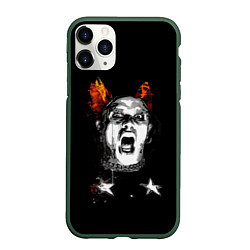 Чехол iPhone 11 Pro матовый The Prodigy: Keith Flint, цвет: 3D-темно-зеленый