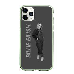 Чехол iPhone 11 Pro матовый Billie Eilish, цвет: 3D-салатовый