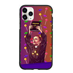 Чехол iPhone 11 Pro матовый Gone Fludd art 4, цвет: 3D-черный