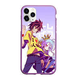 Чехол iPhone 11 Pro матовый No Game No Life, цвет: 3D-фиолетовый