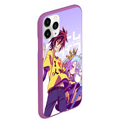 Чехол iPhone 11 Pro матовый No Game No Life, цвет: 3D-фиолетовый — фото 2