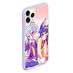 Чехол iPhone 11 Pro матовый No Game No Life, цвет: 3D-светло-сиреневый — фото 2