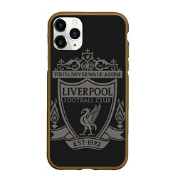 Чехол iPhone 11 Pro матовый Liverpool - Classic Est 1892, цвет: 3D-коричневый