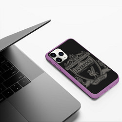 Чехол iPhone 11 Pro матовый Liverpool - Classic Est 1892, цвет: 3D-фиолетовый — фото 2