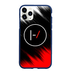 Чехол iPhone 11 Pro матовый TWENTY ONE PILOTS, цвет: 3D-тёмно-синий