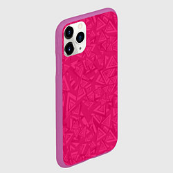 Чехол iPhone 11 Pro матовый Абстракция и фигуры, цвет: 3D-фиолетовый — фото 2