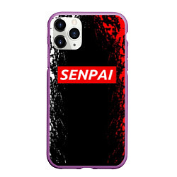Чехол iPhone 11 Pro матовый SENPAI, цвет: 3D-фиолетовый