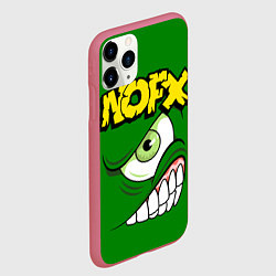 Чехол iPhone 11 Pro матовый NOFX Face, цвет: 3D-малиновый — фото 2