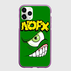 Чехол iPhone 11 Pro матовый NOFX Face, цвет: 3D-фиолетовый