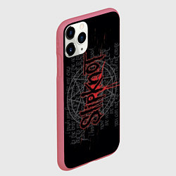 Чехол iPhone 11 Pro матовый Slipknot: Pentagram, цвет: 3D-малиновый — фото 2
