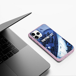 Чехол iPhone 11 Pro матовый Detroit: Become Human, цвет: 3D-розовый — фото 2
