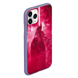 Чехол iPhone 11 Pro матовый Red Godzilla, цвет: 3D-серый — фото 2