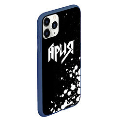 Чехол iPhone 11 Pro матовый Ария, цвет: 3D-тёмно-синий — фото 2