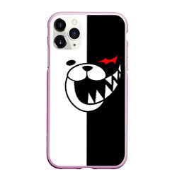 Чехол iPhone 11 Pro матовый MONOKUMA, цвет: 3D-розовый