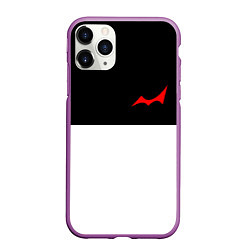 Чехол iPhone 11 Pro матовый MONOKUMA, цвет: 3D-фиолетовый