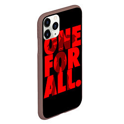 Чехол iPhone 11 Pro матовый Моя геройская академия, цвет: 3D-коричневый — фото 2