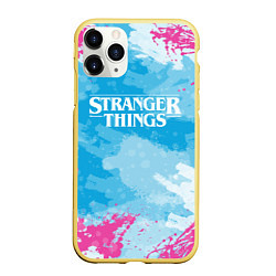 Чехол iPhone 11 Pro матовый STRANGER THINGS, цвет: 3D-желтый